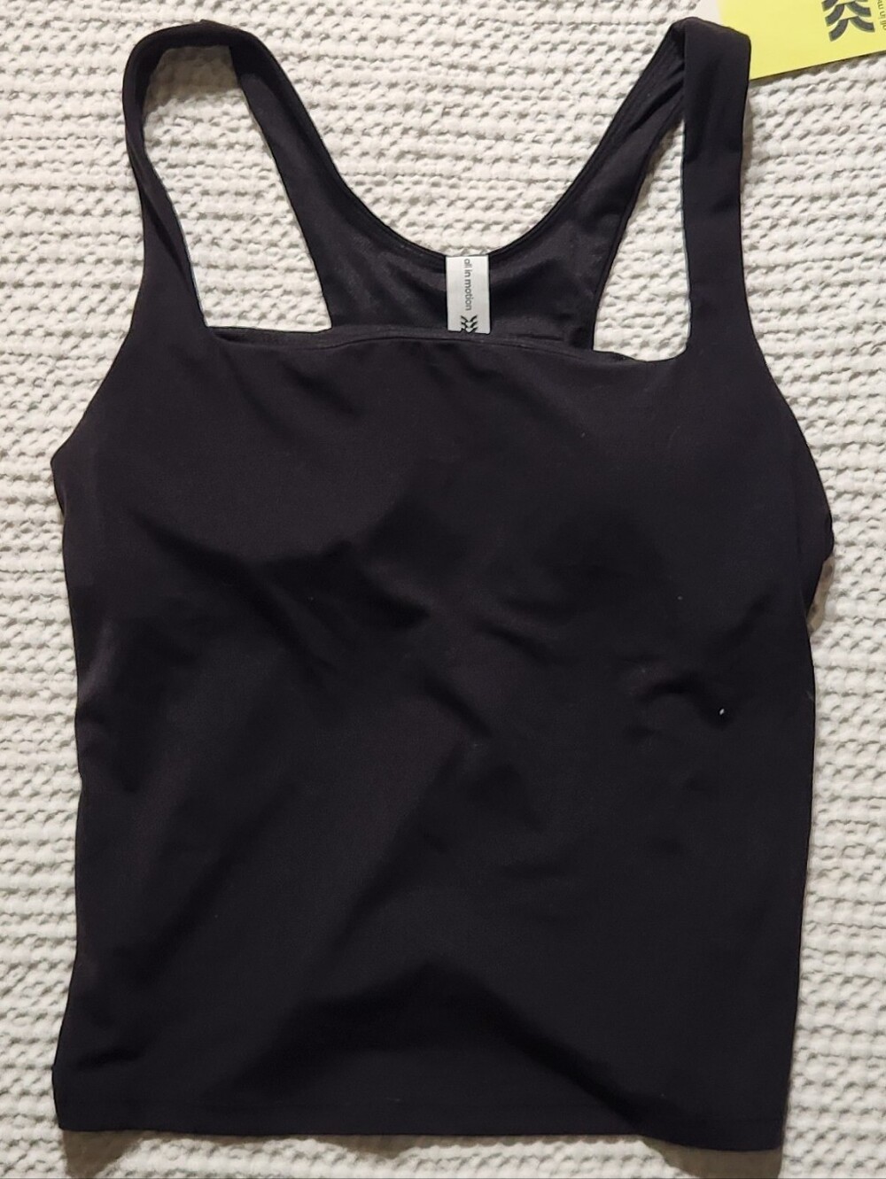 all in motion Black Racerback Athletic Tank